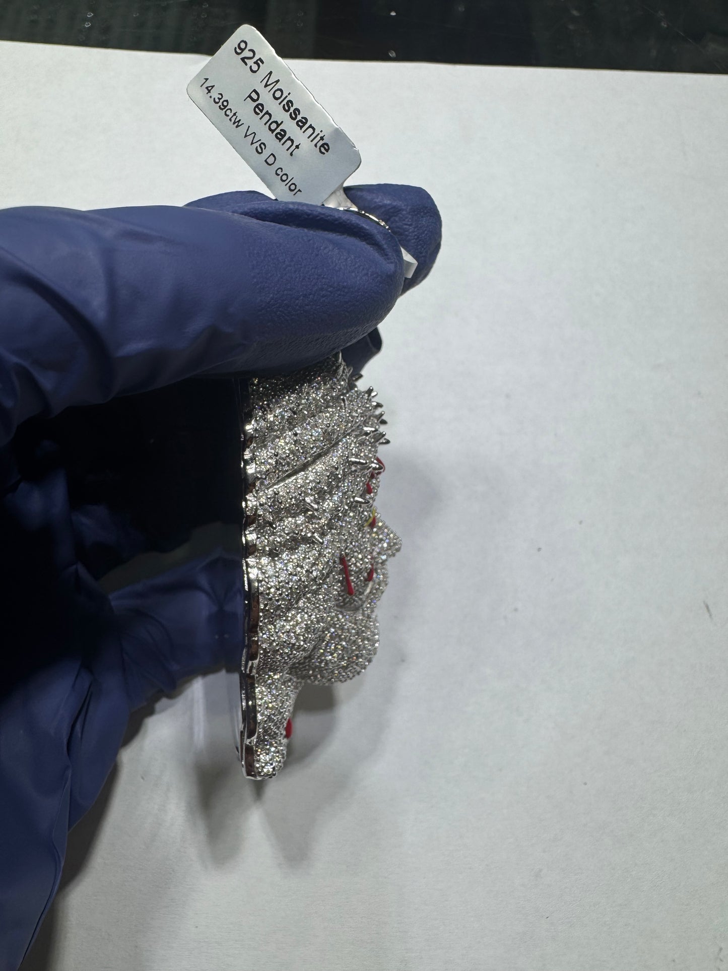 VVS Moissanite Jesus Head 3D Blood