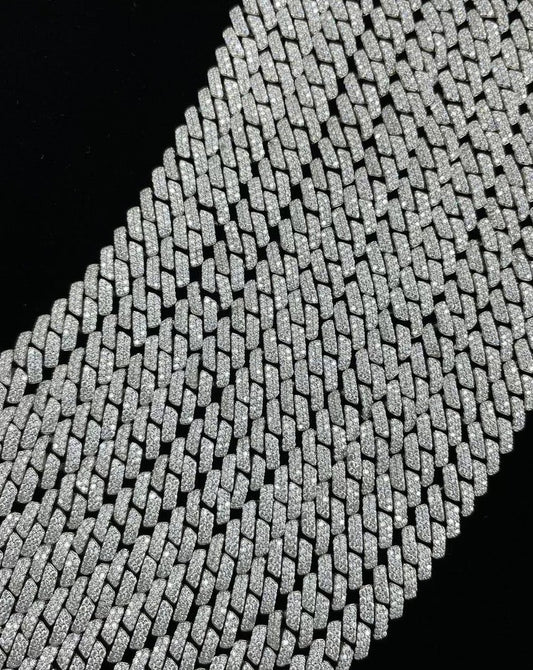 Unisex Cuban Moissanite Chain 6mm